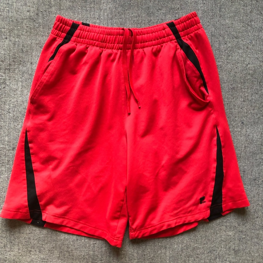 Fila red athletic shorts
